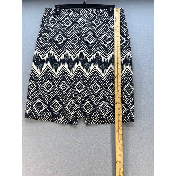 J. Crew The Pencil Skirt Women's Size 4 Aztec Print Lined Cotton Preppy - Picture 5 of 9